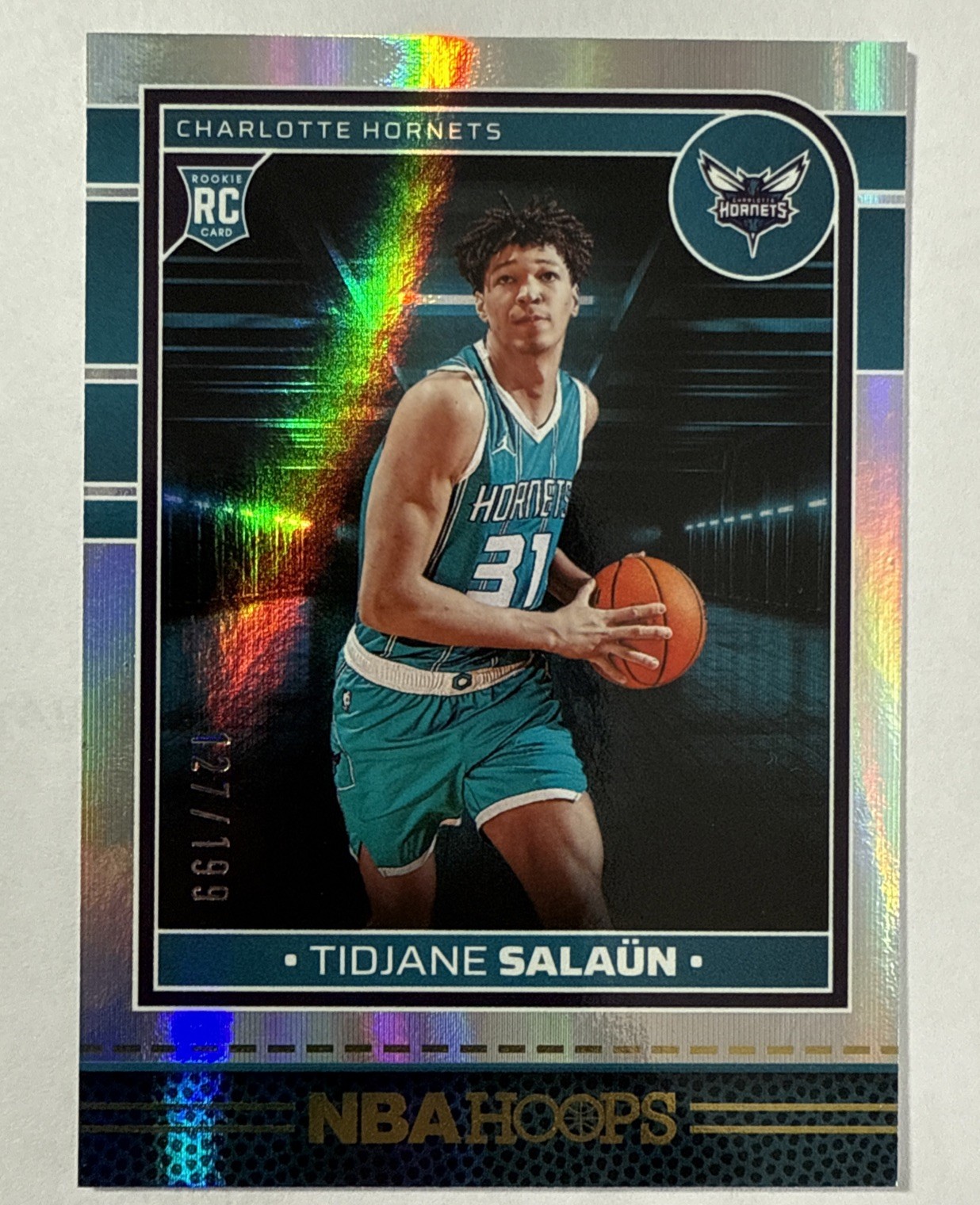 Tidjane Salaun 2024-25 Panini NBA Hoops Holo Silver /199 RC #236