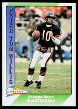 Peter Tom Willis, 1991 Pacific, #54, Chicago Bears,
