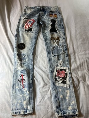 Black Keys Lucky Charm BKYS Jeans Ice Wash Mens Size 30x32 