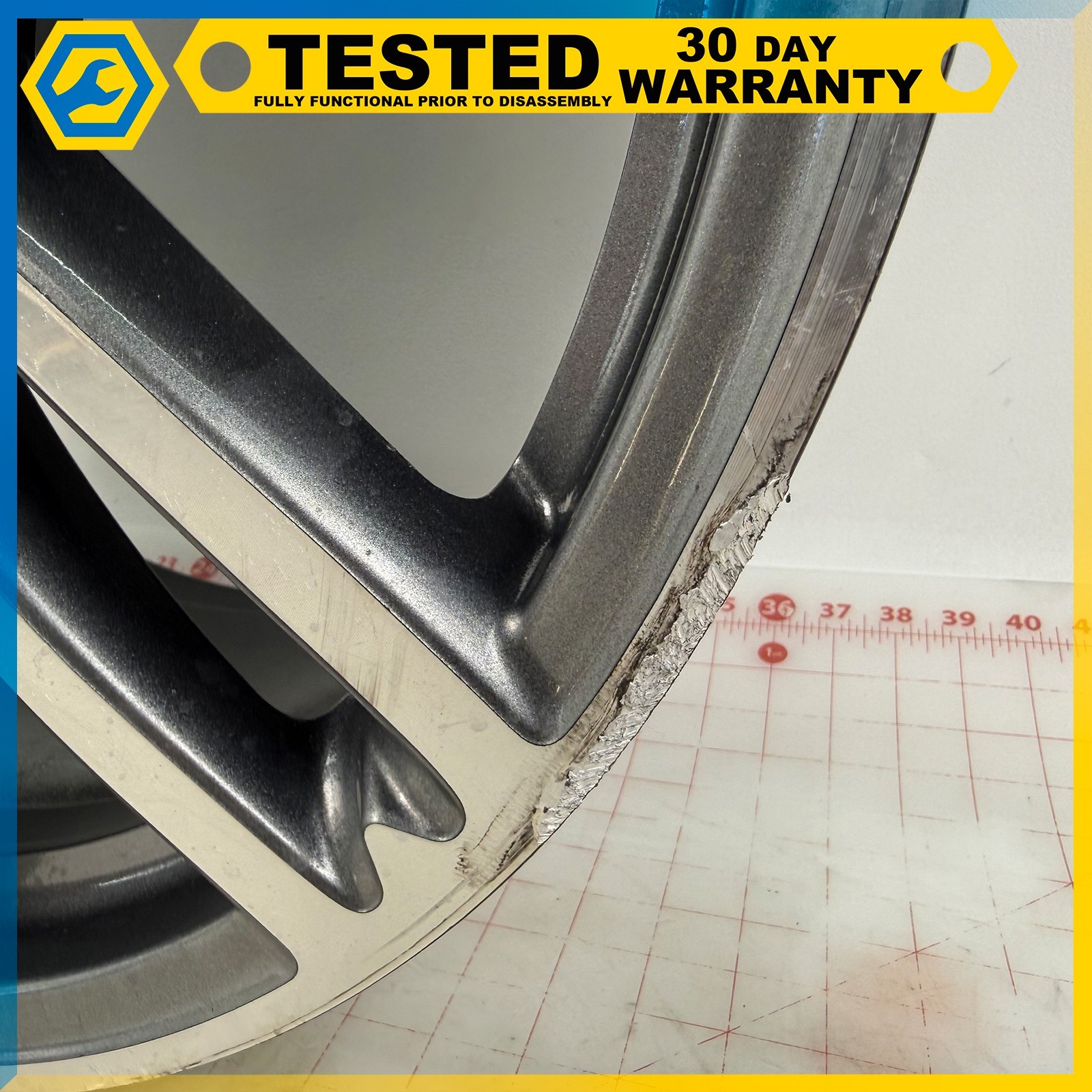 14-24 MASERATI GHIBLI 20 X 10.5J REAR WHEEL RIM GRAY OEM