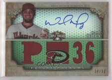 2013 Topps Triple Threads Future Phenoms Emerald 34/50 Wade Miley #123 Auto t8i