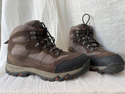 Hi-Tec Men's Hiking Boots Brown Black Wide US 12W Mod. 9051W Excellent Condition