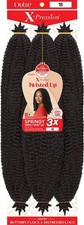 Lightweight 24  Springy Afro Twist Crochet Braids in Jet Black for Trendy Styles