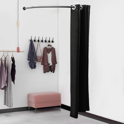 U-Shaped Fitting Room Clothing Store Curtain Privacy Protection in Mall/Boutique