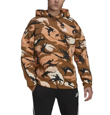 Adidas Men's Allover Print Desert Camouflage Hoodie GQ2911 (US) - Photo 1/3