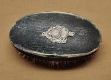 Antique Vintage Ebony Pure Bristle Grooming Brush See photos