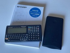 Sharp PC-G850V pocket computer with manual used