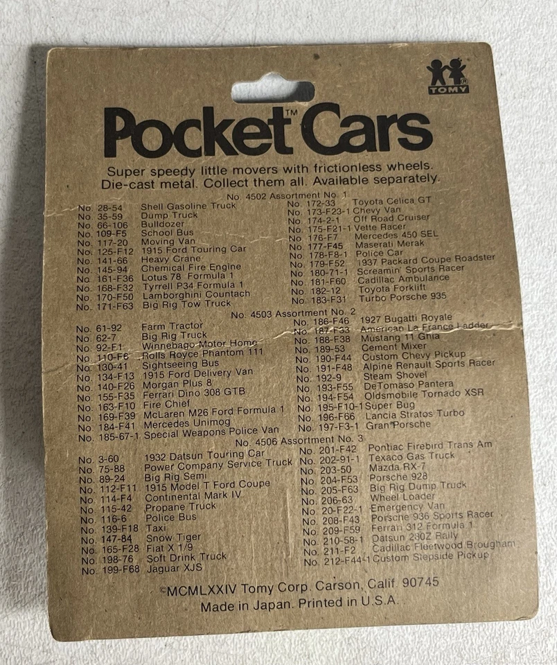 Tomy Tomica Pocket Cars 1974 F66 Lancia Stratos Turbo Marlboro Foto 2 de 4