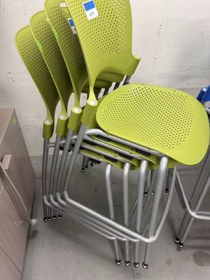 Herman Miller Set Of 4 In Green
