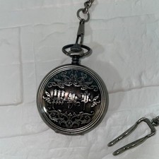 Black Butler Sebastian Michaelis Pocket Watch Unused Rare Item