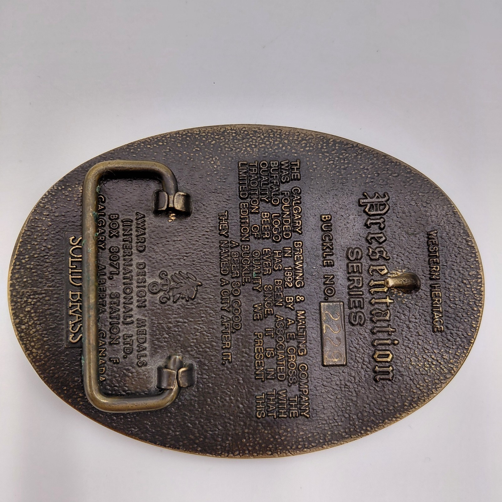 Calgary Solid Brass Presentation Series Rodeo Cow… - image 2