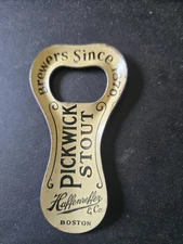 Antique Vintage PICKWICK ALE STOUT Advertising Bottle Opener Haffenreffer BOSTON
