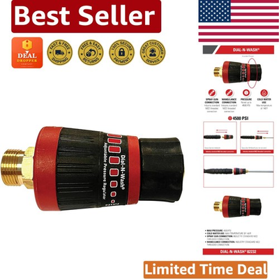 #ad #ad Dial N Wash Adjustable 4500 PSI Pressure Regulator for Gas amp; Electric Washers $56.99
