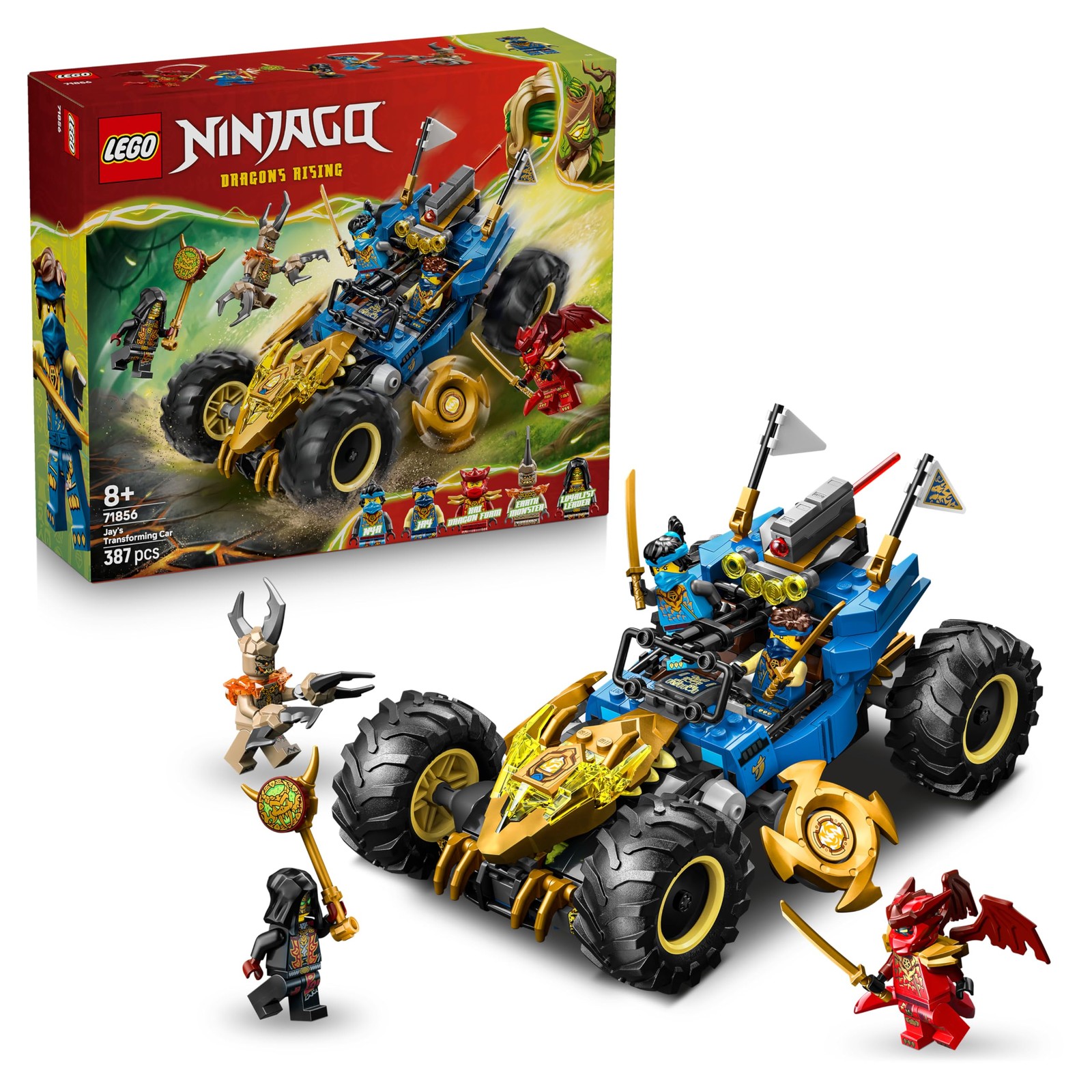 La Voiture Transformable de Jay LEGO Ninjago : cadeau d'anniversaire camion multicolore 2-en-1