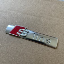 GENUINE AUDI S-LINE BADGES A1 A2 A3 A4 A5 A6 A7 S5 Q7 RS3 Q8 8N0853601 SLINE
