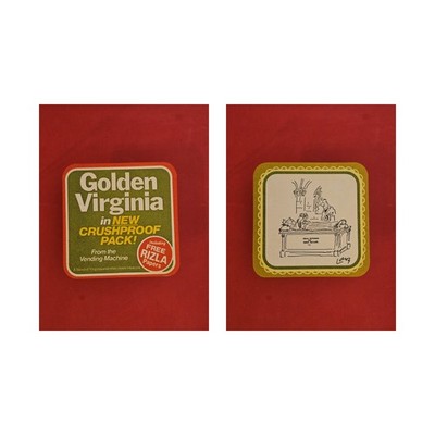 Golden Virginia in New Crushproof Pack Brauerei Bierdeckel Bier