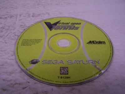 Virtual Open Tennis (Sega Saturn, 1996) Disc Only