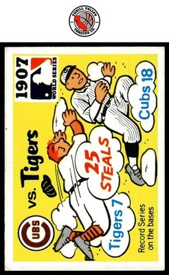 1971 Fleer World Series #5 1907 - Cubs vs. Tigers GET EVERY 4TH FREE