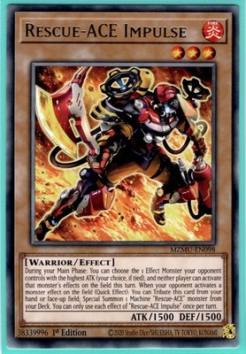 MZMU-EN098 Rescue-ACE Impulse NM Mint 1st Edition Yugioh