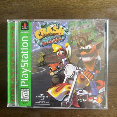 Crash Bandicoot 3: Warped (Sony PlayStation 1, 1998) PS1 PSOne PSX 2 3