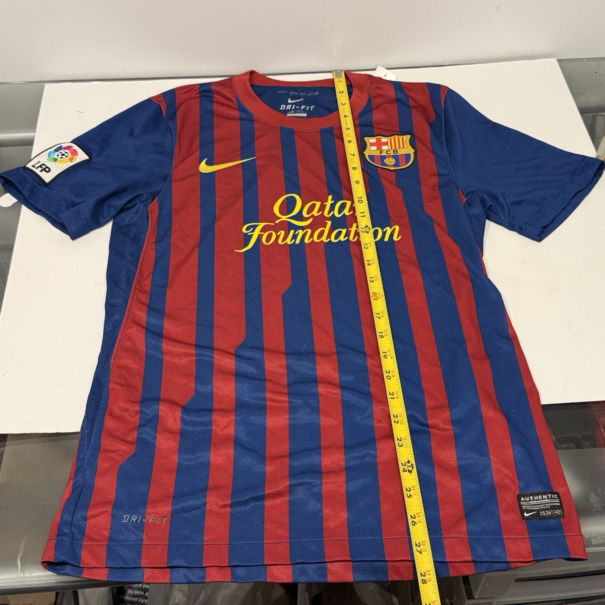 Nike FC Barcelona 2011 2012 Jersey Qatar Foundation Unicef Dri-Fit