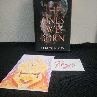 Fairyloot Exclusive The Ones We Burn SIGNED Rebecca Mix! Sprayed edge & letter!