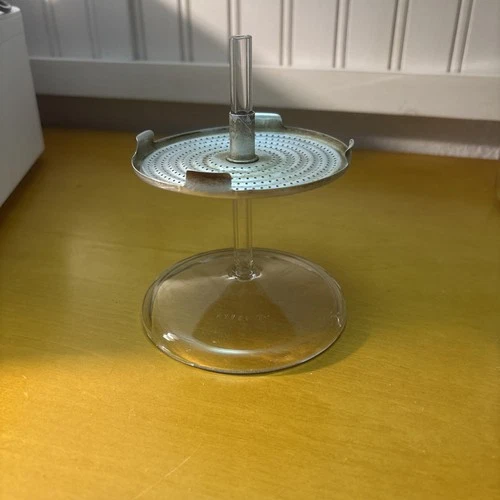 PYREX FLAMEWARE 6 CUP COFFEEPOT CLEAR GLASS STEM PUMP FOR 7756 POT