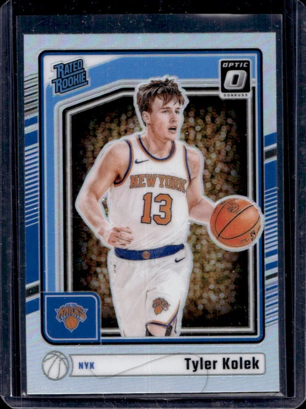 2024-25 Panini Donruss Optic Tyler Kolek Holo Prizm RC Rated Rookie #257 Knicks