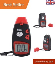 Image of Portable Wood Moisture Meter - Accurate Digital Damp Meter with 2 Sensor Pins