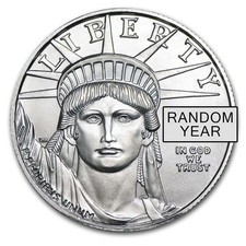 1/2 oz American Platinum Eagle Coin BU (Random Year) 1995.38 per troy oz