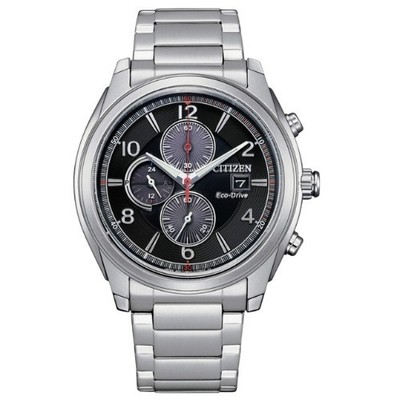 Citizen Chronograph Silver Stainless Steel Band Eco-Drive Men's Watch CA0671-82E