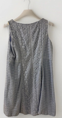 Talbot's Dress Womens Size 16W Blue Floral Lace Eyelet Sleeveless | eBay