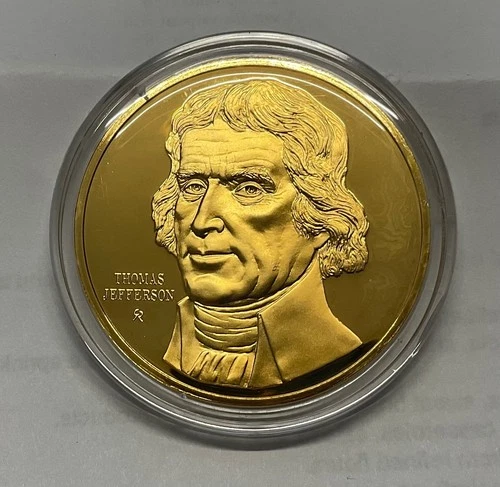 1973 FM STERLING SILVER 41 GRAM PROOF PRESIDENTIAL COIN = 1.2 OZ ASW = JEFFERSON