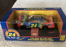 NIB Jeff Gordon 1995 Dupont Coca-Cola 24 NASCAR Diecast 1/24 Vintage Bank / Car