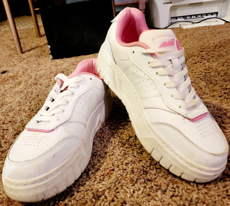 Avia Sz 7 White Pink Tennis Lace Up Gym Athletic Shoes WMAV43GX003 - Image 2 of 4