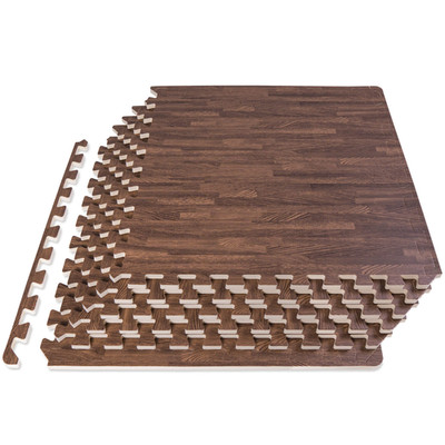 Prosourcefit Wood Grain Puzzle Mat -Inch 6 Eva Foam Interlocking Floor Tiles 24