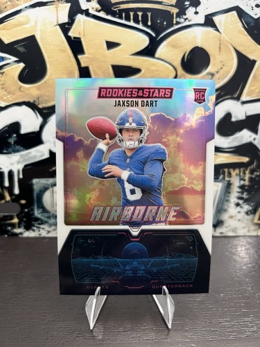 Panini 2025 Rookies & Stars Jaxson Dart Airborne White /149 #30 RC Giants
