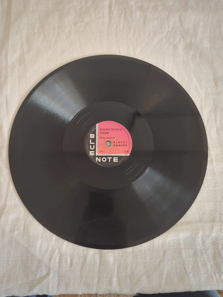 RARE PINK AND BLACK BLUE NOTE  ALBERT AMMONS BOOGIE WOOGIE STOMP 78 BLUE NOTE 2 - Image 2 of 4