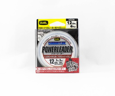 Yo Zuri Duel Powerleader Fluorocarbon Nylon Blend 50m 12lb 0.285mm H3326