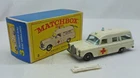 Lesney Matchbox Toys MB3c Mercedes Ambulance with Red Cross Decals