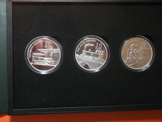 3x10 Euro 3Oz Proof Malta Eisenbahn kpl. Satz Aufl. 600 Stück