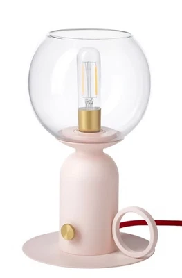 IKEA ÅSKMULLER 405.762.36 Table Lamp Dimmable Light Pink/Red 9" Modern New - Image 1 of 4