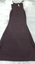 Skims XL Phoenix Red Soft Lounge Long Slip Dress AP-DRS-0596 NWT