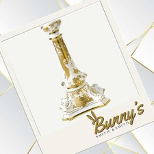 Royal Crown Derby Aves Gold Pair of Candlesticks - 1st Quality