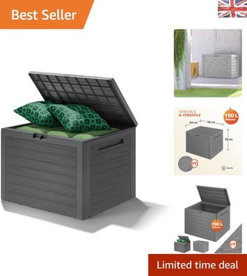 Stilvolle 190L Outdoor Aufbewahrungsbox - Wetterfester Kunststoff für alle Bedürfnisse