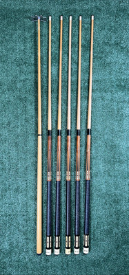 5 Players G-2208N? 2pc. 18 oz (2) 19 oz 20 oz & 1 Unmarked Pool Cue Sticks READ
