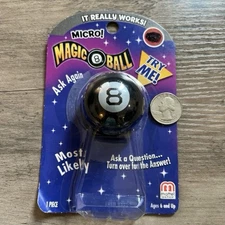 NEW Mini Micro Magic 8 Ball Toy Collectible Sealed - Pocket Size Great for Gifts