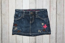 GAP Denim Girl's Size 5T Butterfly Embroidered Adjustable Waist Denim Skirt