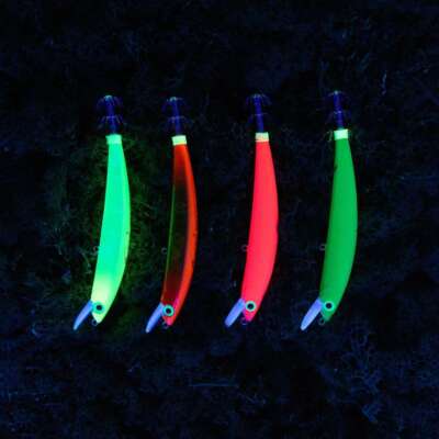 Set Of 4 Squid Wobblers Octopus Fishing Lures Cuttlefish 110 MM 17 GR Depth 1...