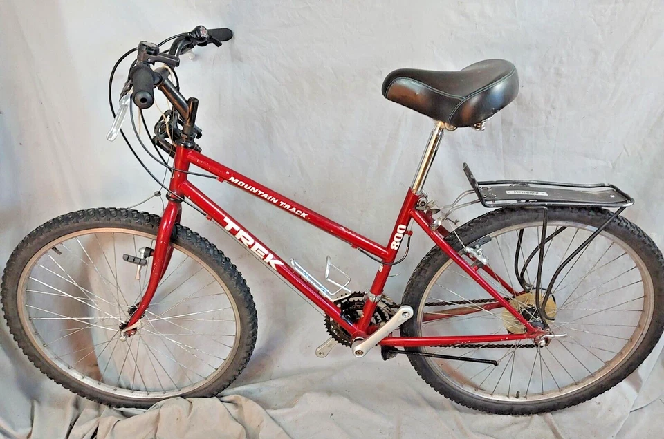 Bicicleta deportiva Trek 800 1990 MTB 17" mediana Shimano SRAM acero cromado ¡Envío a EE. UU.! Foto 2 de 4